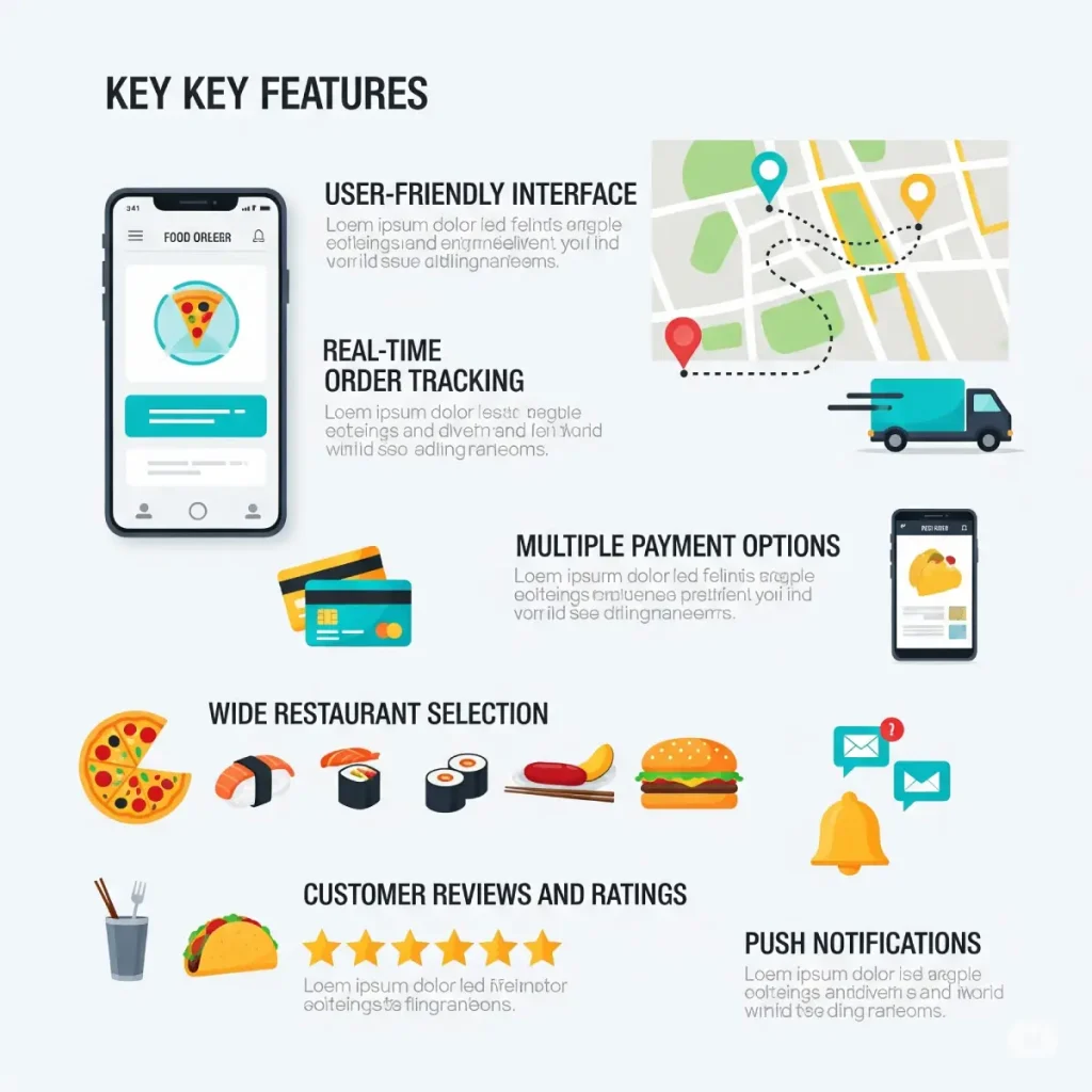 Key Features of a Successful Online Food Delivery App