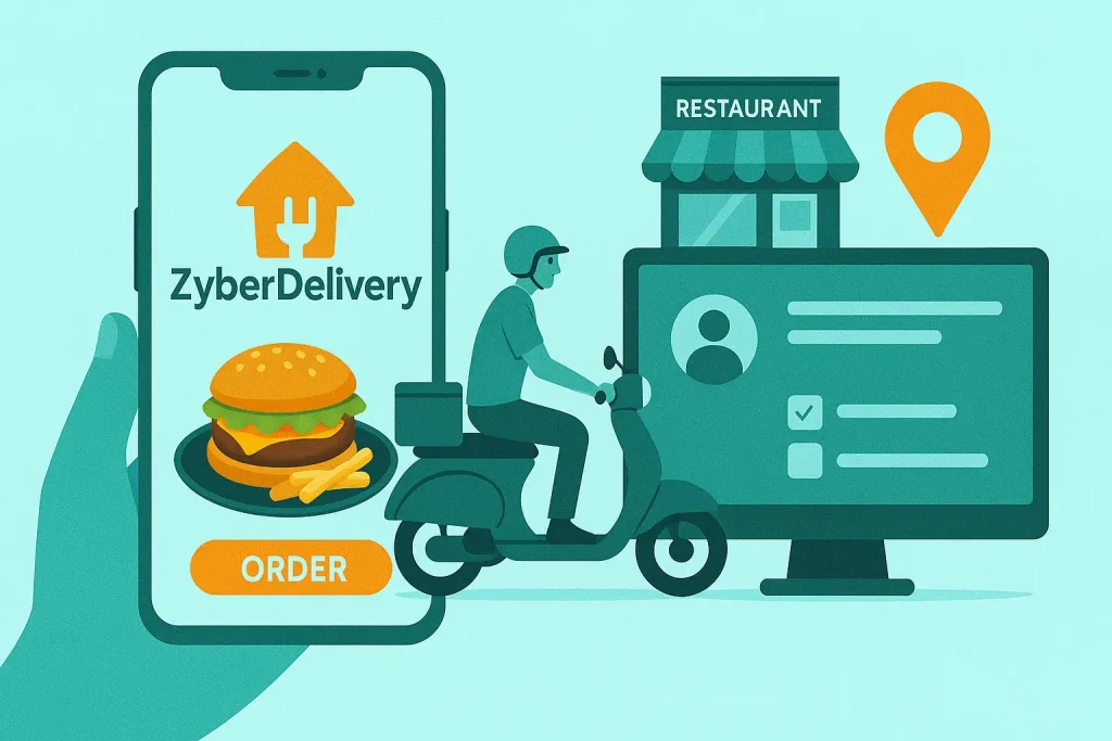 Food Delivery in Restaurants with an Admin App