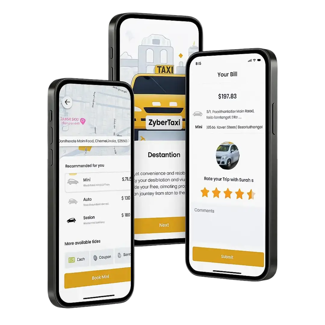 ZyberTaxi White-label Uber clone Script for Ride booking
